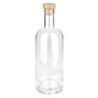 Bouteille en verre 750 ml « Attila » avec bouchon en bois UNiTWIST® Bouteille en verre 750 ml « Attila » avec bouchon en bois UNiTWIST®