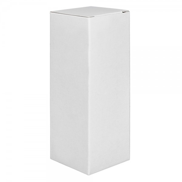 Boîte pliante BP3 en carton blanc, hauteur 122 mm