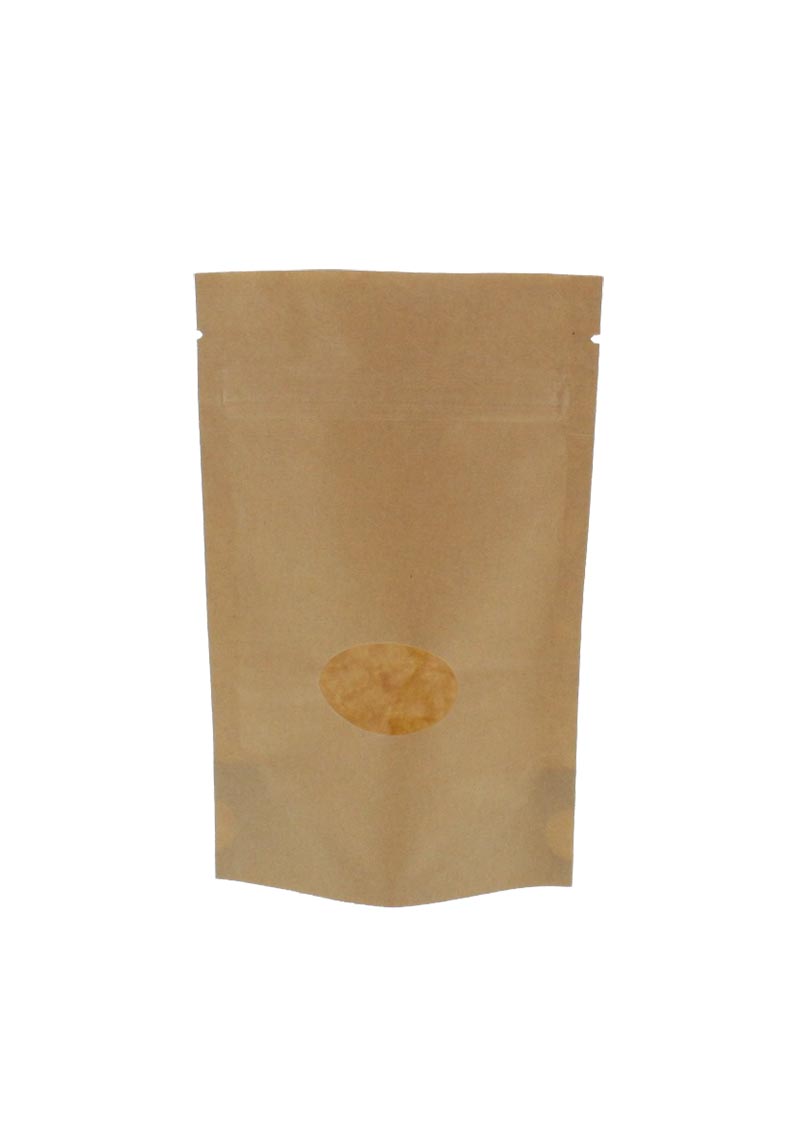 Sachet vertical en papier kraft marron (capacité environ 70g