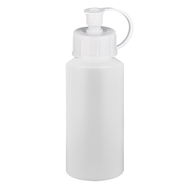 Flacon cylindrique en PET blanc 30 ml, S20x3, sans bouchon