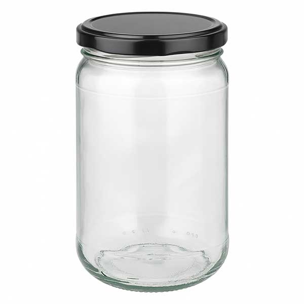 Verre rond 305ml avec couvercle BasicSeal noir UNiTWiST