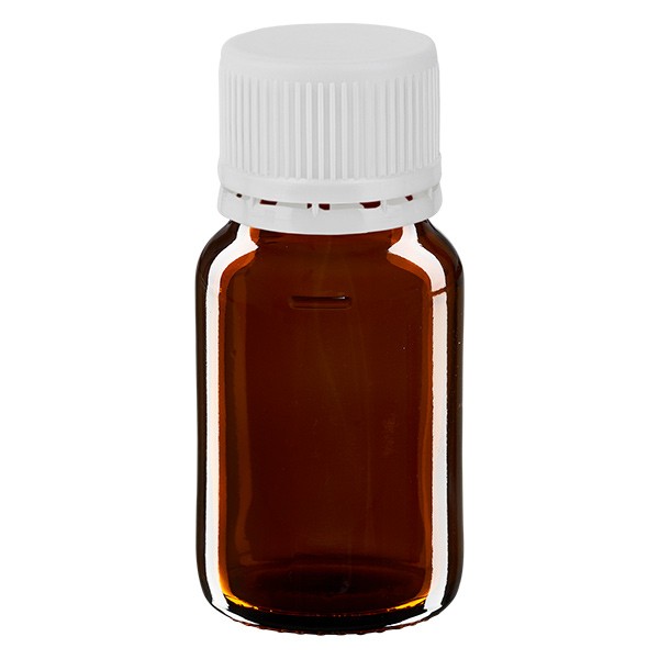 Flacon médical de 30 ml avec bouchon blanc