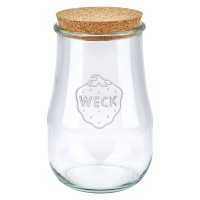 Pot tulipe de 1750ml WECK RR100 avec bouchon nature Pot tulipe de 1750ml WECK RR100 avec bouchon nature