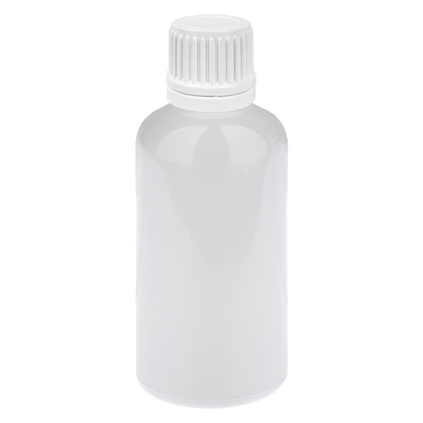 Flacon compte-gouttes de 50 ml 0,7 mm blanc OV WhiteLine UT18/50