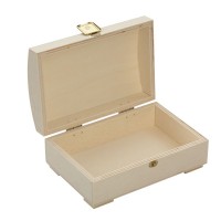 Boîte Rangement En Bois Pin Avec Couvercle - 23 X 23 X 10 Cm, Fermeture Avant | Déco, Accessoires, Cadeau Personnalisable