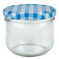 Verre renversé 260ml + couvercle BasicSeal bleu/blanc UNiTWiST Verre renversé 260ml + couvercle BasicSeal bleu/blanc UNiTWiST