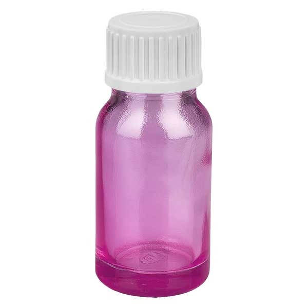 Flacon compte-gouttes 10 ml 0,9 mm blanc avec bouchon standard PurpleLine UT18/10