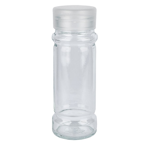 Lot De 50 Boîtes à Épices Plastique 100ml Noires Avec Couvercles Saupoudreurs