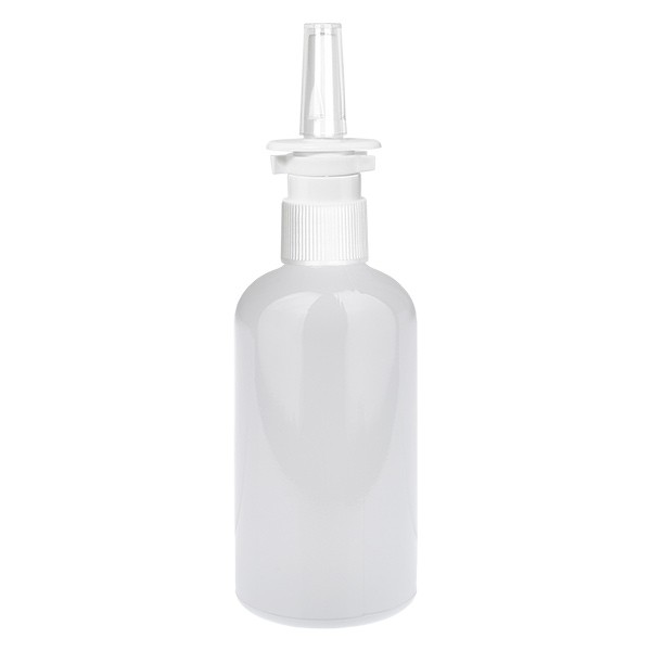 Flacon spray nasal 100 ml blanc/transparent STD WhiteLine UT18/100