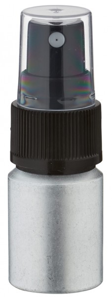 10ml Aluminium-Flasche gebeizt inkl. Pumpzerstäuber schwarz