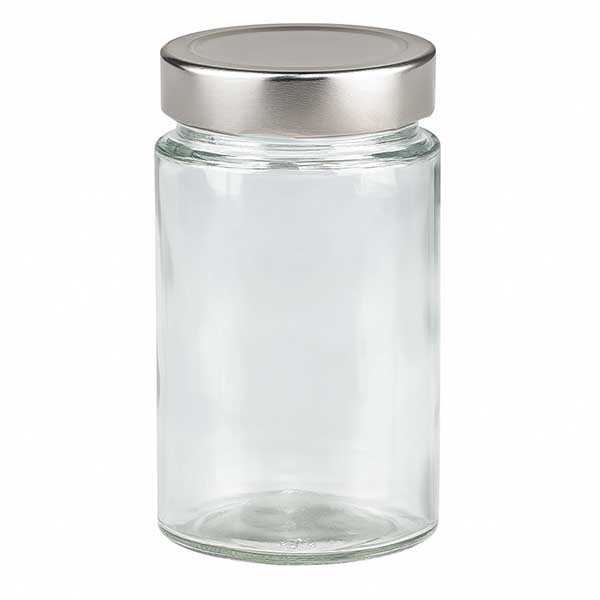 245ml verre rond + couvercle BasicSeal argent profond UNiTWiST
