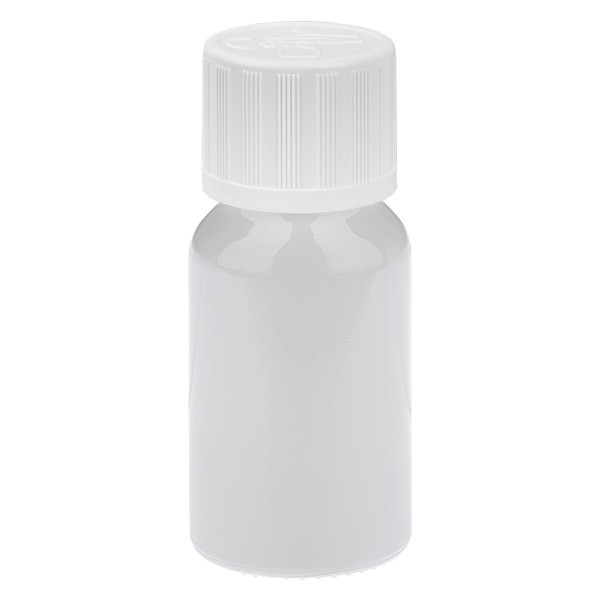 Flacon compte-gouttes 10 ml 1,2 mm blanc STD KiSi WhiteL. UT18/10