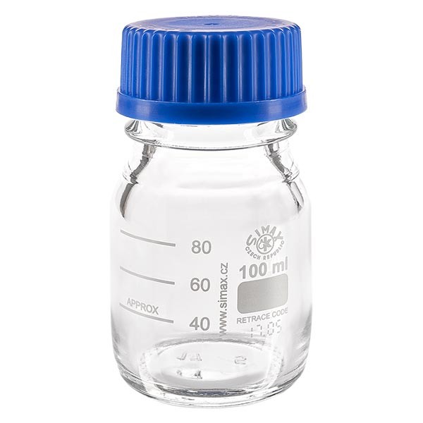 laboratoire bouteilles GL 45 500 ml capuchon et bec verseur Bague ISO de filetage Neolab E-1431 Lot de 10 