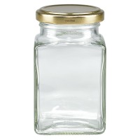 UNiTWIST Tetra 260 ml avec couvercle Twist-Off doré TO58 UNiTWIST Tetra 260 ml avec couvercle Twist-Off doré TO58