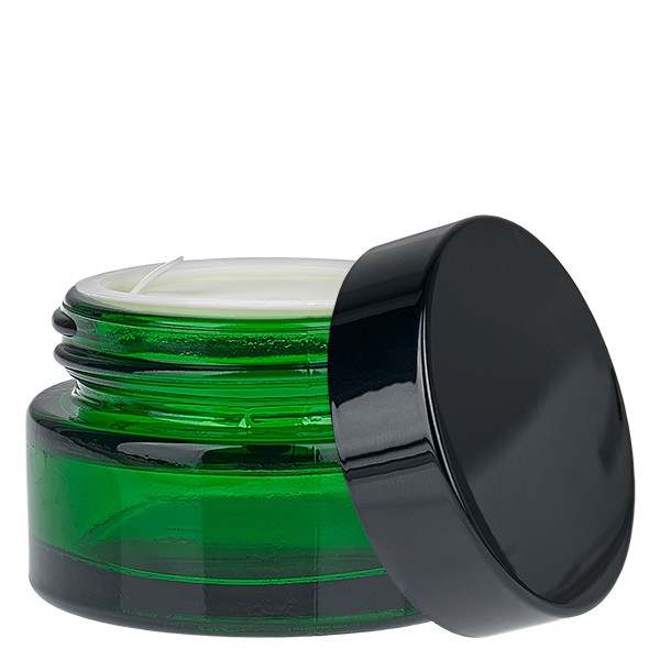 Pot en verre 20ml vert avec couvercle à insérer UNiTWIST