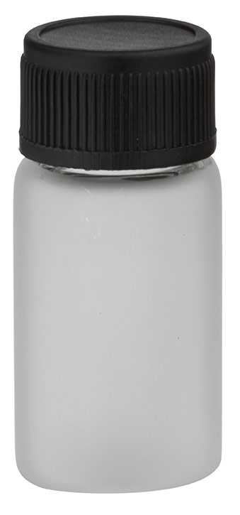 Mini flacon transparent de 3 ml, avec pipette compte-gouttes PL28  dorée/noire