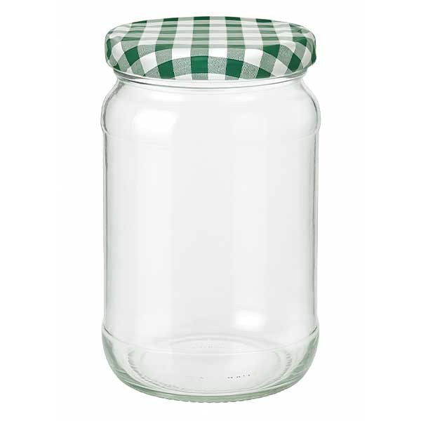 1062ml Verre rond + couvercle BasicSeal vert/blanc UNiTWiST