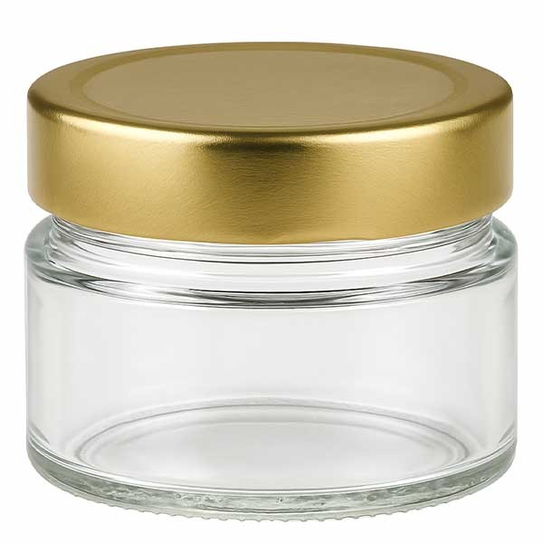 Pot rond 80ml avec couvercle BasicSeal gold deep UNiTWiST