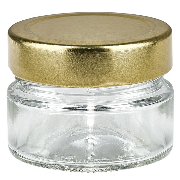 Pot rond 80ml avec couvercle BasicSeal gold deep UNiTWiST