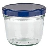 Verre renversé 230ml + couvercle BasicSeal bleu UNiTWIST Verre renversé 230ml + couvercle BasicSeal bleu UNiTWIST