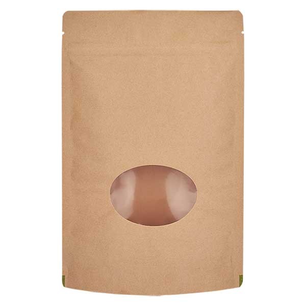 Sachet vertical en papier kraft marron (capacité : environ 150g / 130x210)