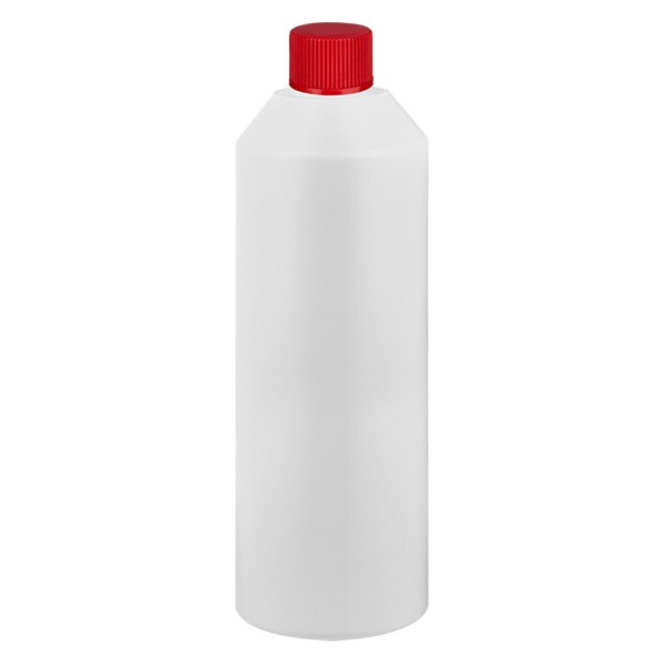 Flacon cylindrique en PET blanc 250 ml, S20x3, sans bouchon