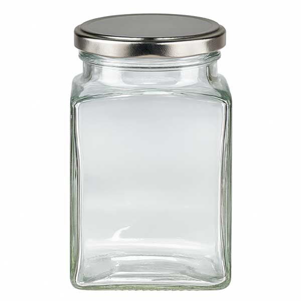 Tetraglas de 260ml avec couvercle BasicSeal argenté UNiTWIST