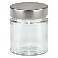 Verre rond 154ml + couvercle BasicSeal argent profond UNiTWiST Verre rond 154ml + couvercle BasicSeal argent profond UNiTWiST