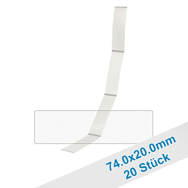 27 étiquettes amovibles blanches, 63x30 mm