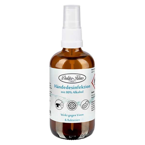 Désinfectant pour les mains Doktor-Klaus 100 ml (Éthanol 80 %)