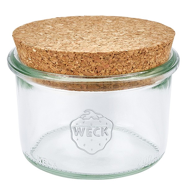 Pot de 200ml WECK RR80 avec bouchon nature