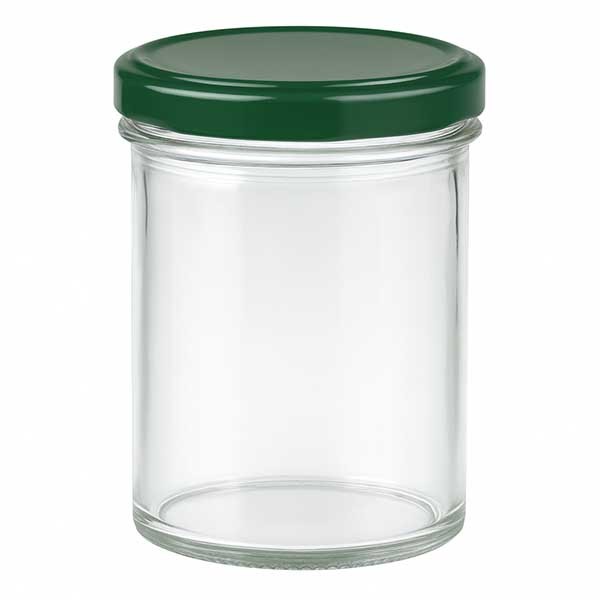 Verre plongeant 350ml + couvercle BasicSeal vert UNiTWIST