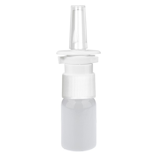 Flacon spray nasal 5 ml blanc/transparent STD WhiteLine UT18/5