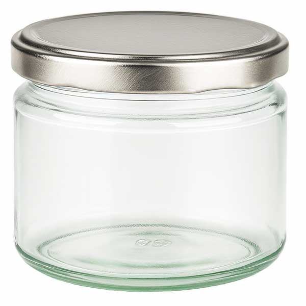 Verre rond 330ml avec couvercle BasicSeal argent UNiTWiST