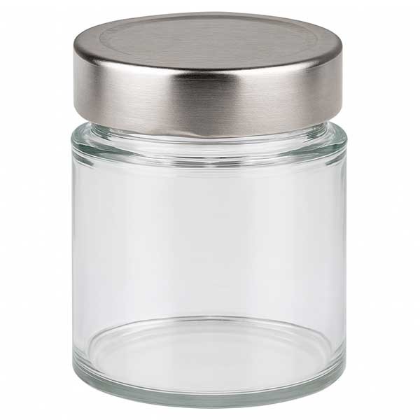 Verre rond 154ml + couvercle BasicSeal argent profond UNiTWiST