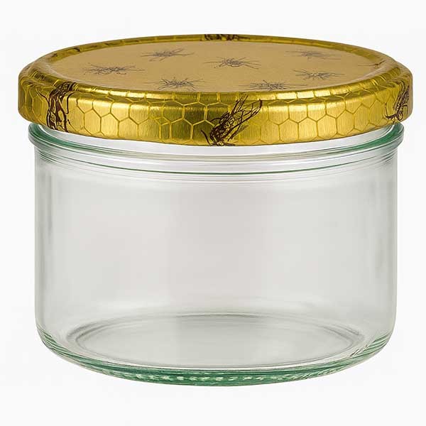 Verre cylindrique 230ml + couvercle BasicSeal Nid d'abeille