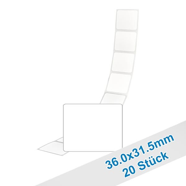 27 étiquettes amovibles blanches, 63x30 mm