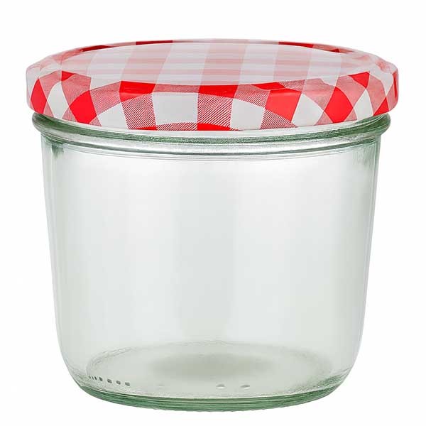 Verre renversé 230ml + couvercle BasicSeal rouge/blanc UNiTWiST