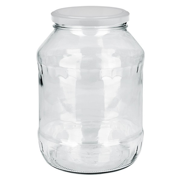 Verre rond 2650ml avec couvercle BasicSeal blanc UNiTWIST