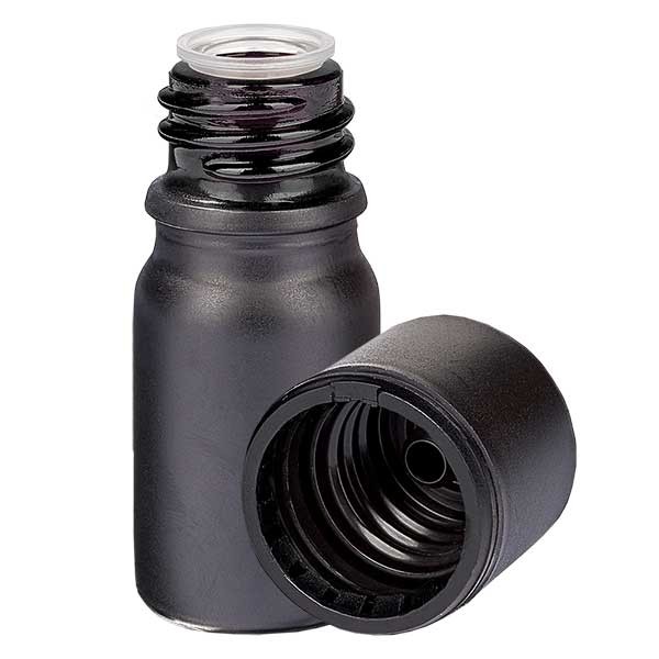 Flacon 5 ml bouchon à vis 6 mm avec bague d&#039;inviolabilité de BlackLine UT18/5 UNiTWIST