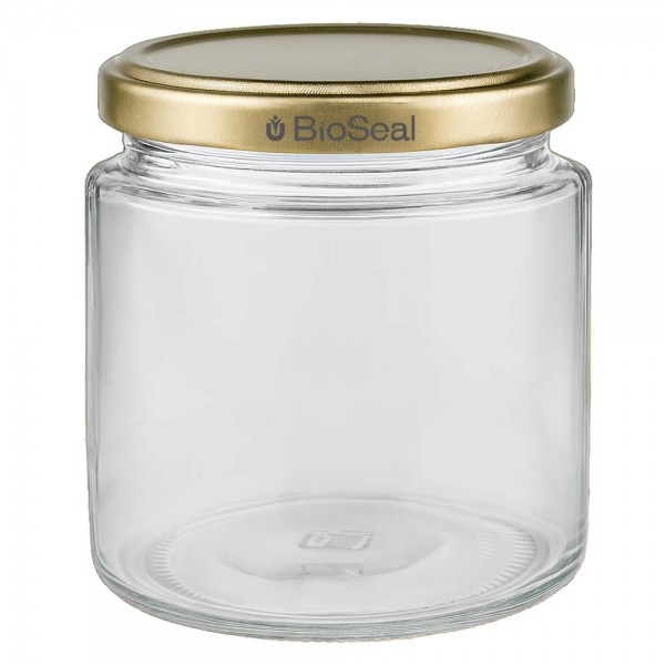 Pot à miel 350 g avec couvercle doré BioSeal UNiTWIST