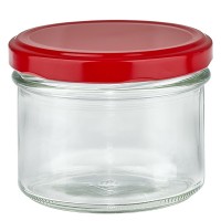 Verre plongeant 225ml + couvercle BasicSeal rouge UNiTWIST Verre plongeant 225ml + couvercle BasicSeal rouge UNiTWIST