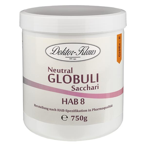 750g globules neutres HAB1, 100 % pure saccharose