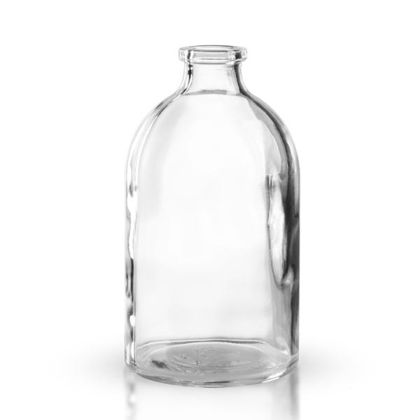 Injektionsflasche Klarglas 100ml