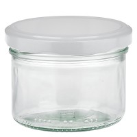 Pot cylindrique 230ml avec couvercle BioSeal blanc UN.. Pot cylindrique 230ml avec couvercle BioSeal blanc UN..