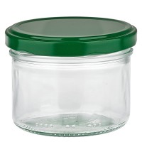 Verre cylindrique 230ml + couvercle BasicSeal vert UN.. Verre cylindrique 230ml + couvercle BasicSeal vert UN..