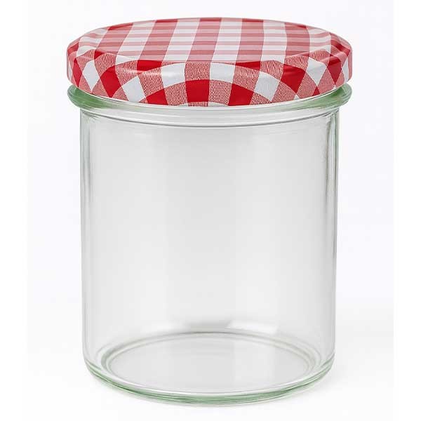 Verre plongeant 350ml + couvercle BasicSeal rouge/blanc UNiTWiST