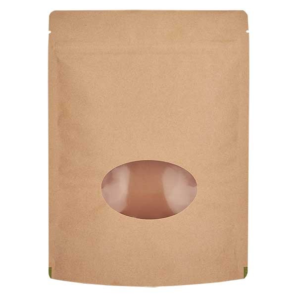 Sachet vertical en papier kraft marron (capacité : environ 250g / 160x230)