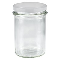 Verre renversé 230ml avec couvercle BasicSeal blanc UNiTWiST Verre renversé 230ml avec couvercle BasicSeal blanc UNiTWiST