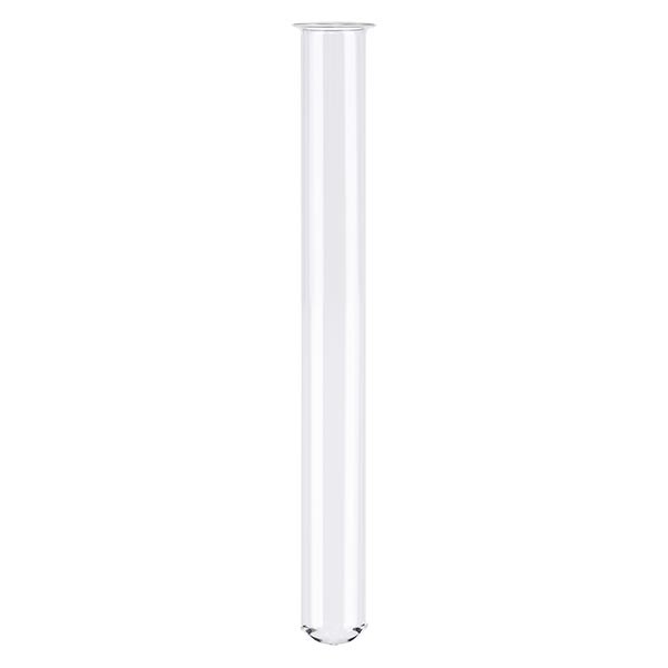 Tube à essai 100x12mm en verre borosilicate à bord rabattu